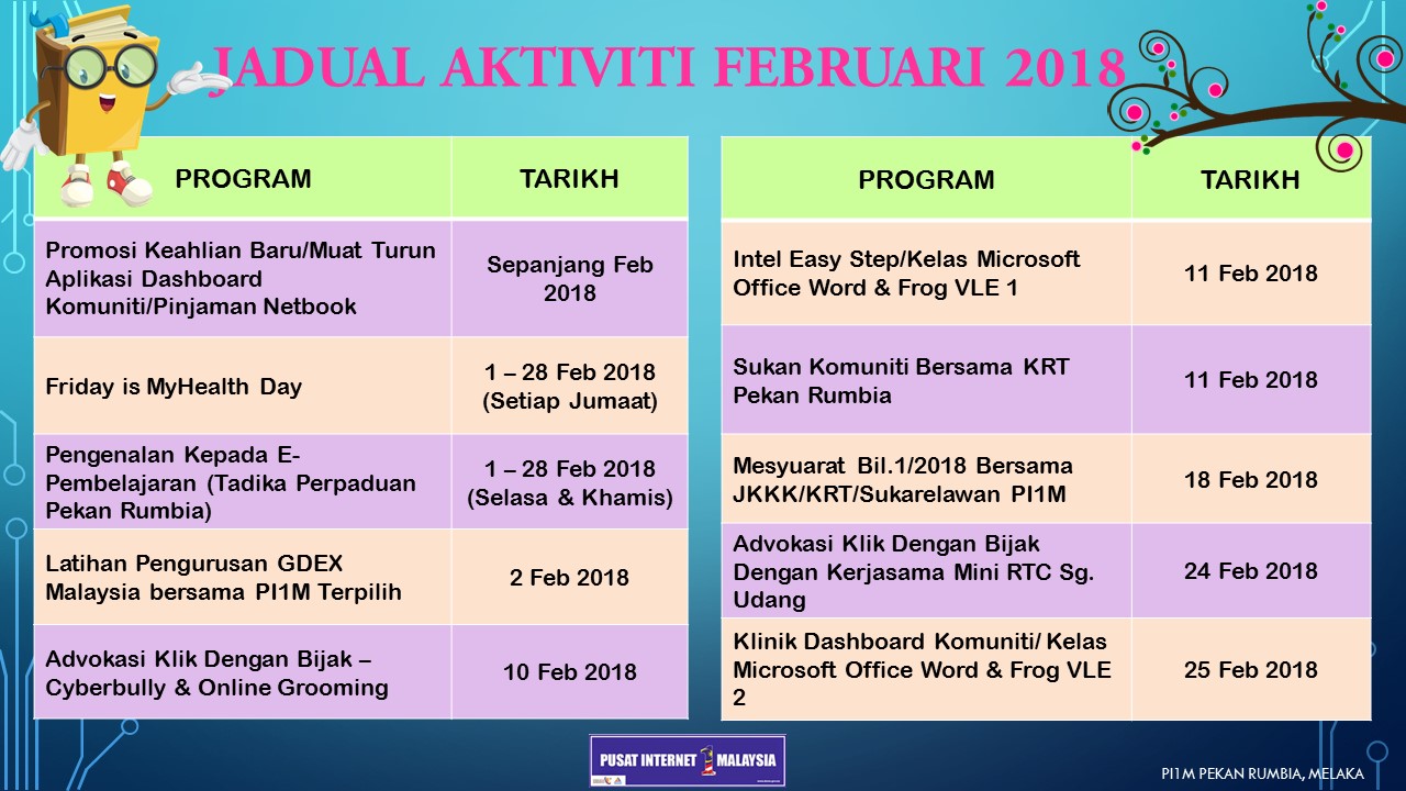 JadualAktiviti Feb2018