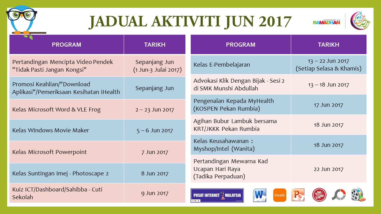 JadualAktiviti Jun