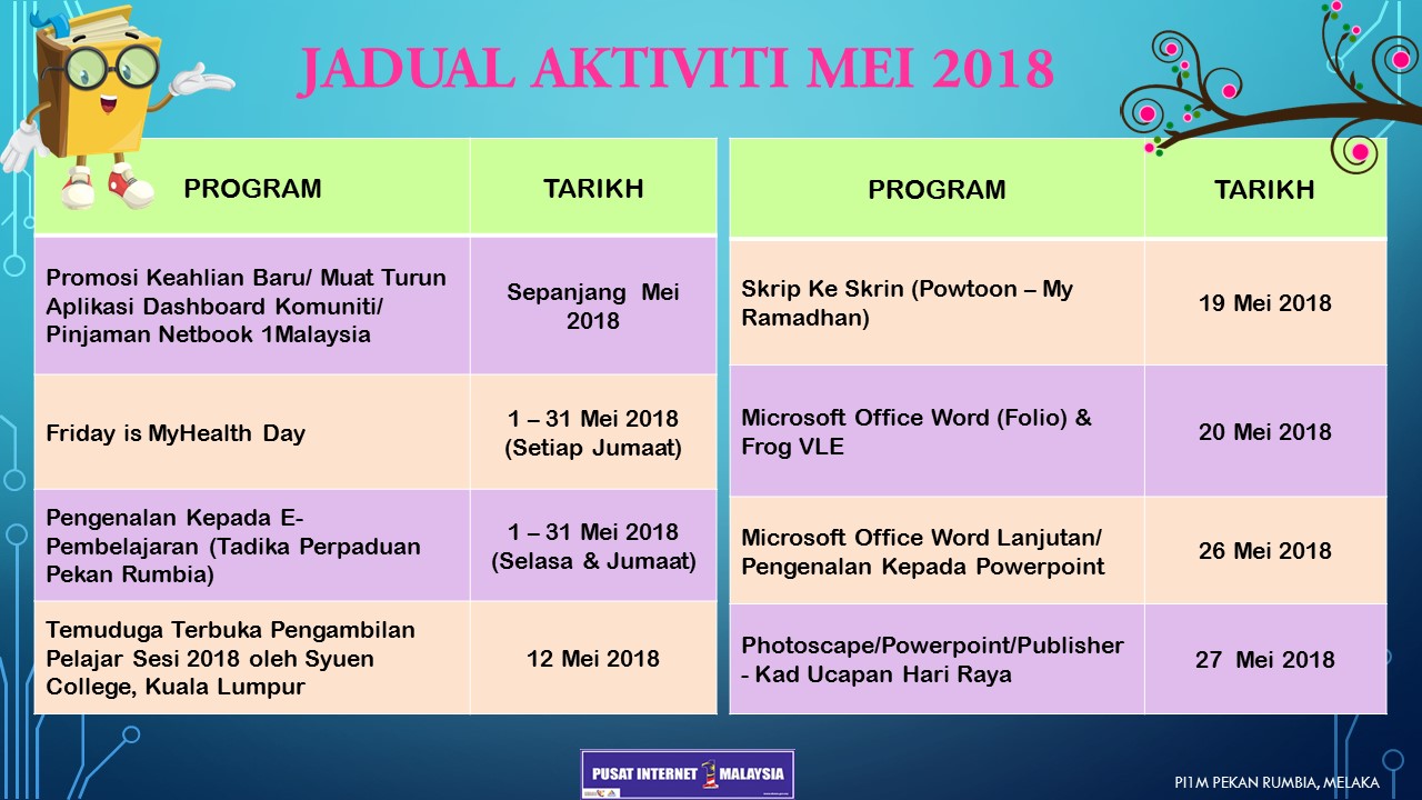 JadualAktiviti Mei2018